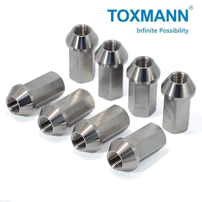 Gr5 Titanium Cnc Turned Parts M12 M14 Bolt Roda Mobil Lug Nuts
