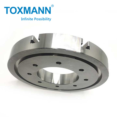 Bagian pengolahan mesin bubut CNC Plat flange baja paduan Mesin pengendalian numerik tahan lama Aksesoris pusat mesin CNC