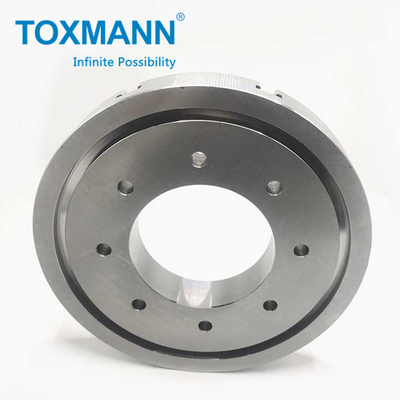 Bagian pengolahan mesin bubut CNC Plat flange baja paduan Mesin pengendalian numerik tahan lama Aksesoris pusat mesin CNC