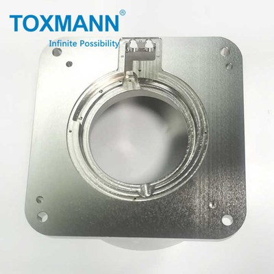 Bagian pemesinan precision mesin bubut CNC S136 aksesoris dasar pelat kode, bagian mesin pemutar CNC baja paduan