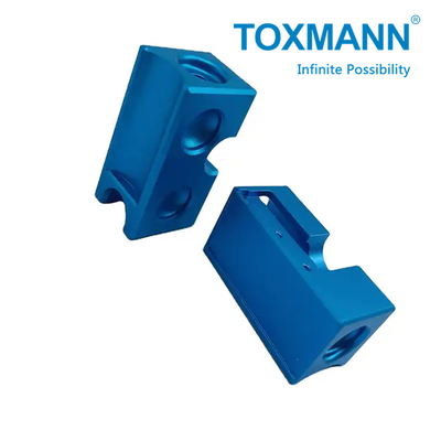 Perbaikan CNC yang disesuaikan Mesin presisi biru anodisasi Aluminium stainless steel Bagian CNC bagian logam