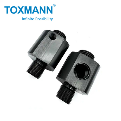 Rapid Prototype Mesin Bagian Aluminium AL6061 AL7075 Hitam Anodizing