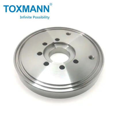 Aluminium CNC Lathe Processing Services High Precision Connecting Flange Bagian Mesin CNC