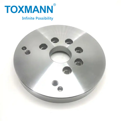 Aluminium CNC Lathe Processing Services High Precision Connecting Flange Bagian Mesin CNC