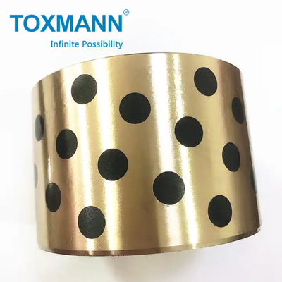 Oem Mesin Custom Precision Cnc Machining Bagian Logam Grafit Dipenuhi Tembaga Brass Bushing
