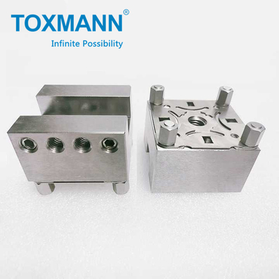 Bagian Mesin CNC Aluminium Baja Rinsing Logam Presisi Tinggi