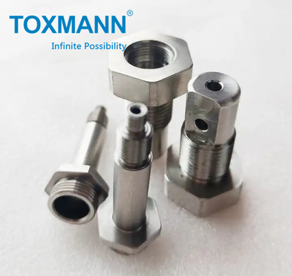 Toleransi ketat SS304 SS316L CNC Mesin stainless steel CNC Milling Turning Bagian Mesin Otomatis