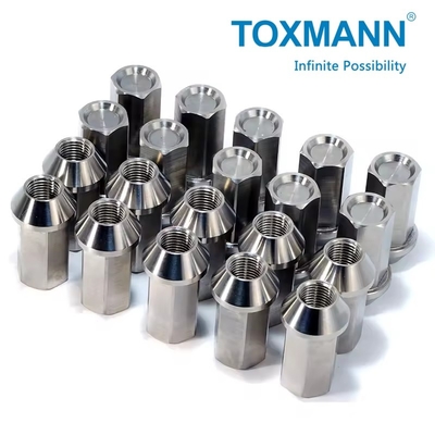 Gr5 Titanium Cnc Turned Parts M12 M14 Bolt Roda Mobil Lug Nuts