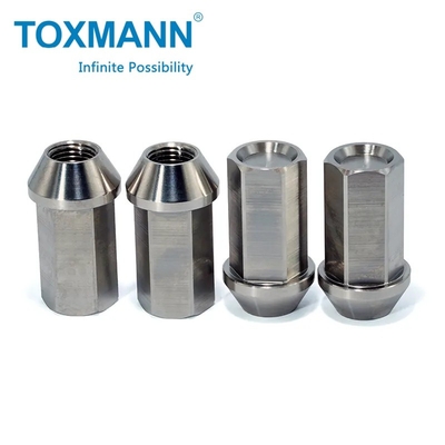 Gr5 Titanium Cnc Turned Parts M12 M14 Bolt Roda Mobil Lug Nuts