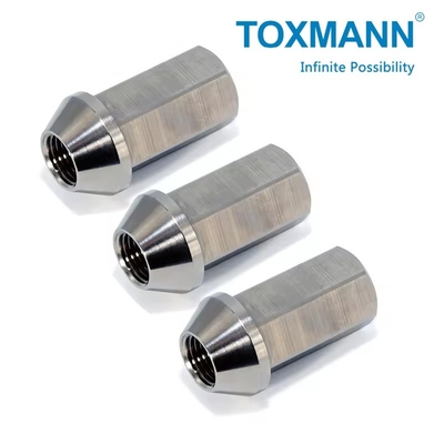 Gr5 Titanium Cnc Turned Parts M12 M14 Bolt Roda Mobil Lug Nuts